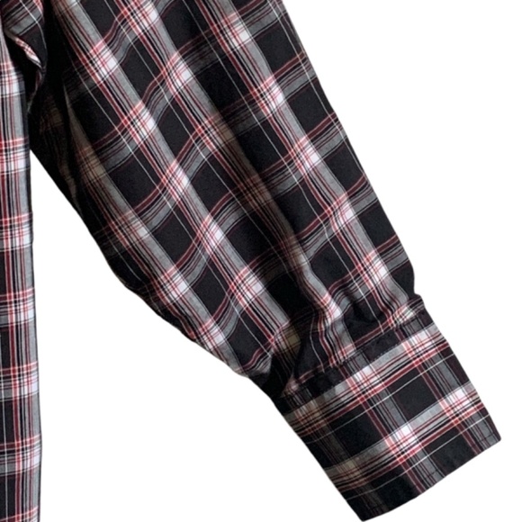 Ely Cattleman Western Shirt Tall Mens XXXL Plaid Pearl Snap Cowboy Rodeo Punk - Picture 6 of 14